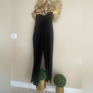 Chic Black Strapless Jumpsuit